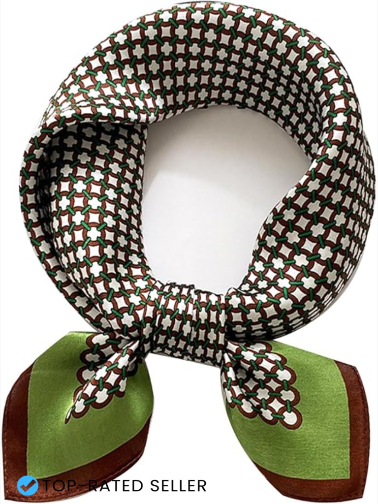 100 Mulberry Silk Square Scarf Lightweight Classic Striped Necktie Gift Box